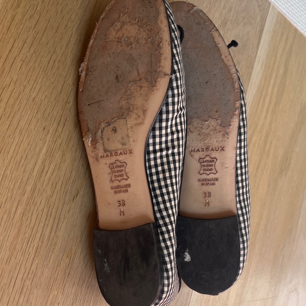 Margaux Gingham Checkered Flats - image 3